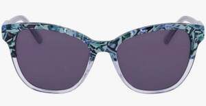 Draper James DJ7023 Blue Confetti Cat Eye Sunglasses w/  Case NWOT- MSRP $120